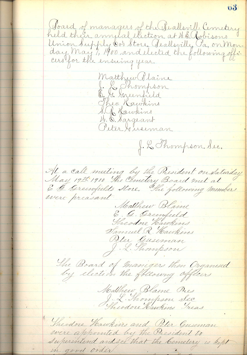 minute book